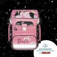 Scooli Barbie EasyFit Schulranzen-Set 8tlg. mit 3 Gratis-Zugaben: Sporttasche, Trinkflasche und Brotdose